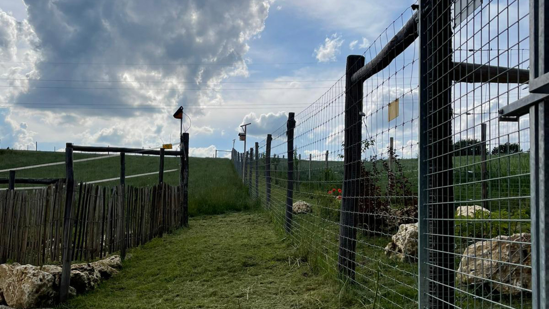 Knotengeflecht mit Spezialknoten wie Tornado fuer Wildgehege